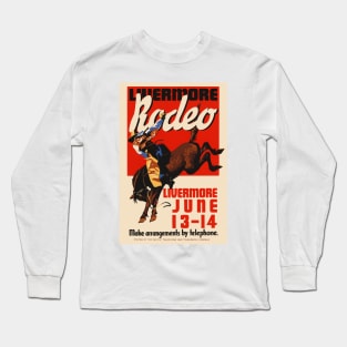 Livermore Rodeo USA Vintage Poster 1933 Long Sleeve T-Shirt